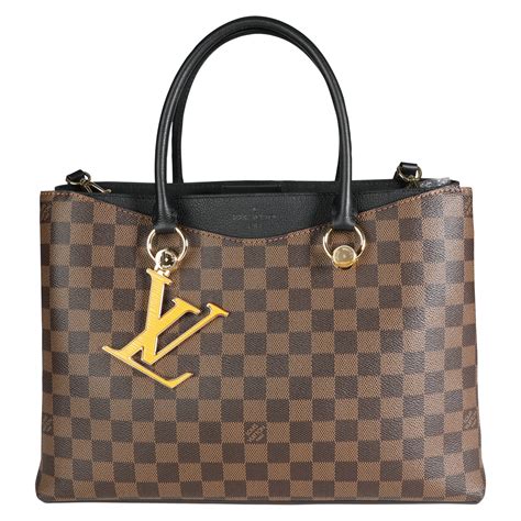 lv tote bag black|louis vuitton black checkered bag.